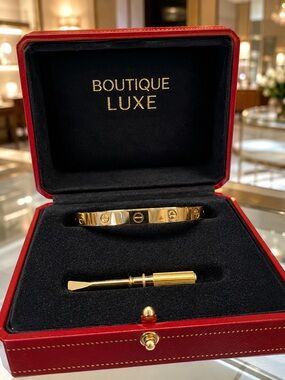 BOUTIQUE LUXE  |Designer-Inspired Gold Letter Bracelet